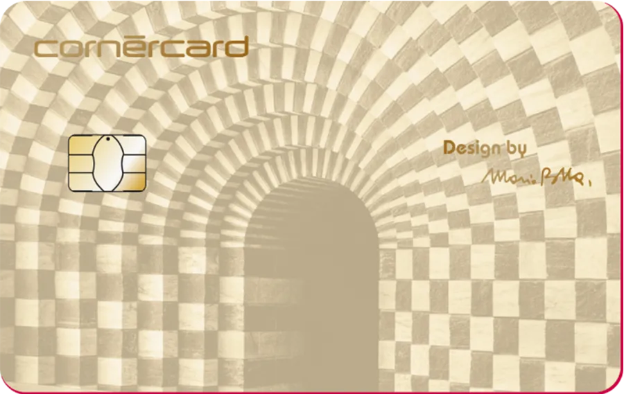 Cornercard Gold dans le design Botta